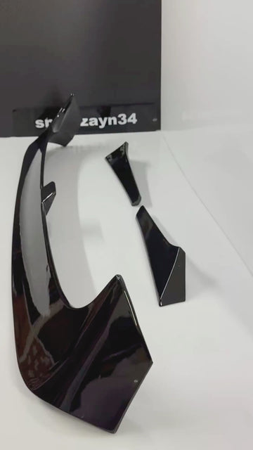 VW Golf 7 - 7.5 Clubsport Spoiler Parlak Siyah (2012-2020) - 3 Parça Plastik