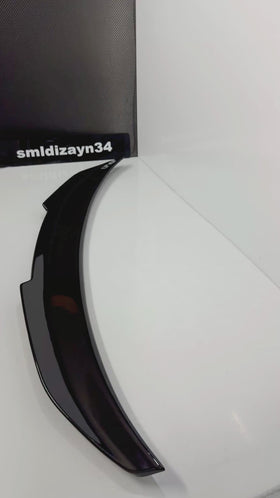 BMW G20 Uyumlu PSM Stil Spoiler - 3 Serisi Parlak Siyah Piano Black ABS Plastik Bagaj Üstü Spoyler (2019-2026)