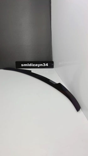 BMW F36 Gran Coupe Uyumlu Yarasa Spoiler - Piano Black Parlak Siyah M4 Stil Bagaj Üstü Rüzgarlık (2014-2020)