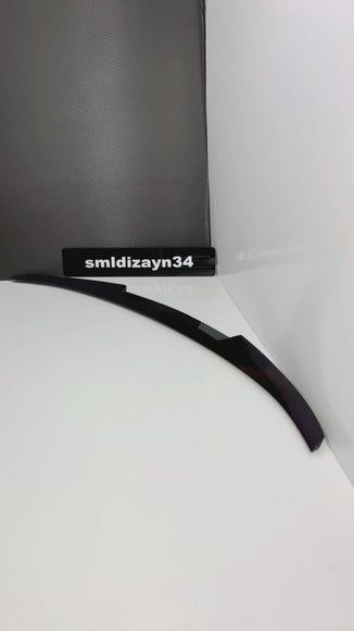 BMW F36 Gran Coupe Uyumlu Yarasa Spoiler - Piano Black Parlak Siyah M4 Stil Bagaj Üstü Rüzgarlık (2014-2020)