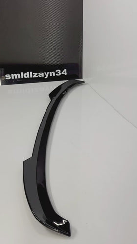 Hyundai Tucson NX4 Bagaj Üstü Spoiler (2020-2024) Parlak Siyah - Piano Black Yarasa Stil