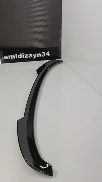 Hyundai Tucson NX4 Bagaj Üstü Spoiler (2020-2024) Parlak Siyah - Piano Black Yarasa Stil
