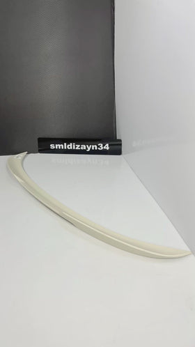 Renault Megane 4 Uyumlu Yarasa Spoiler - Sedan Kasa Boyasız Ham Plastik Bagaj Üstü Spoyler Çıta (2016-2026)