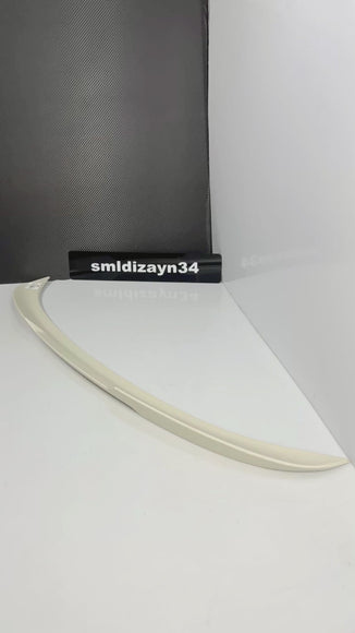 Renault Megane 4 Uyumlu Yarasa Spoiler - Sedan Kasa Boyasız Ham Plastik Bagaj Üstü Spoyler Çıta (2016-2026)
