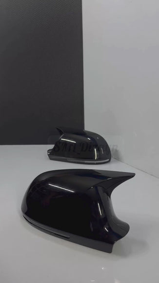 Audi A4 B8 2009-2012 Yarasa Ayna Kapağı - Parlak Siyah (Yapıştırma)