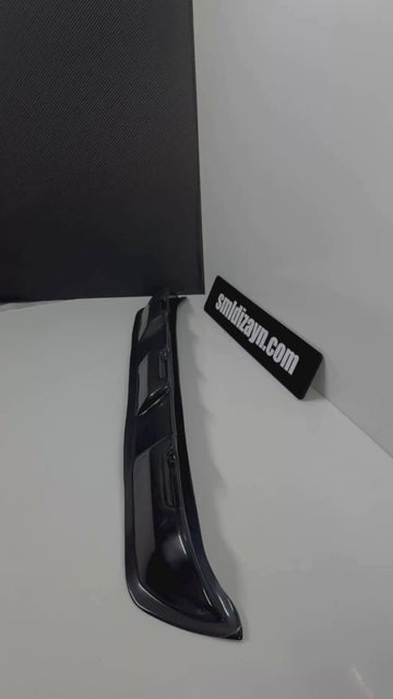 Fiat Egea Sedan 2016-2025 Uyumlu Arka Cam Üstü Spoiler -  Piano Black Plastik