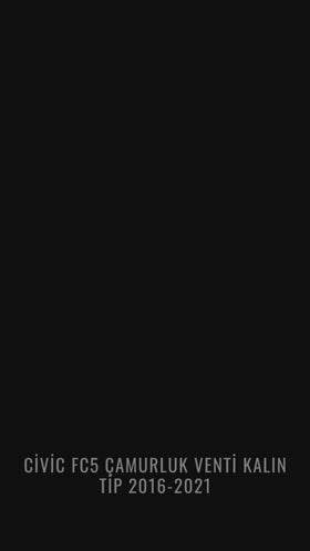 honda civic fc5 çamurluk venti