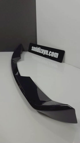 Volkswagen Polo Mk6 R-Line / GTI Style Tavan Spoiler - ABS Plastik (2018-2021) Parlak Siyah
