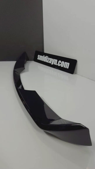 Volkswagen Polo Mk6 R-Line / GTI Style Tavan Spoiler - ABS Plastik (2018-2021) Parlak Siyah