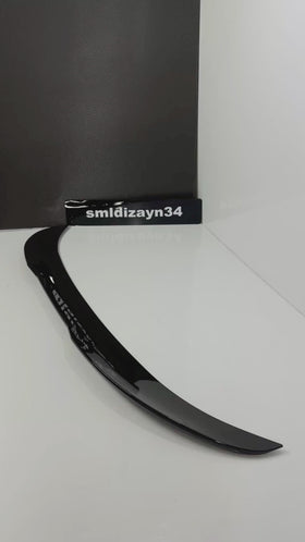 BMW F30 3 Serisi Uyumlu PSM Stil Bagaj Üstü Spoiler - Piano Black Parlak Siyah (2012-2018)