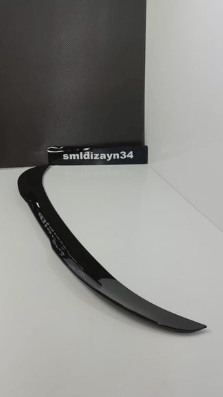 BMW F30 3 Serisi Uyumlu PSM Stil Bagaj Üstü Spoiler - Piano Black Parlak Siyah (2012-2018)