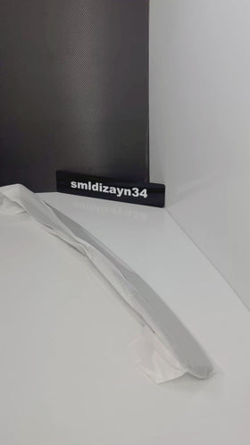 Renault Megane 4 Sedan Uyumlu Cam Üstü Spoiler - Parlak Siyah ABS Plastik Yarasa Stil Tavan Spoyler Çıta (2016-2026)