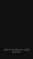 Civic Fk7 Butterfly Glass Visor Coating Glossy Black Plastic 2016-2021-2