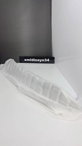 Fiat Egea Uyumlu GTR Ön Panjur - Makyajlı Kasa Parlak Siyah Üstü Krom Çizgili Dikey Tasarım Panjur (2021-2026)