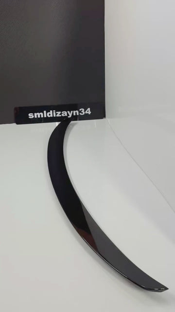 BMW F22 Uyumlu Spoiler - 2 Serisi Coupe Parlak Siyah ABS Plastik M Performance Bagaj Üstü Spoyler Çıta (2011-2018)