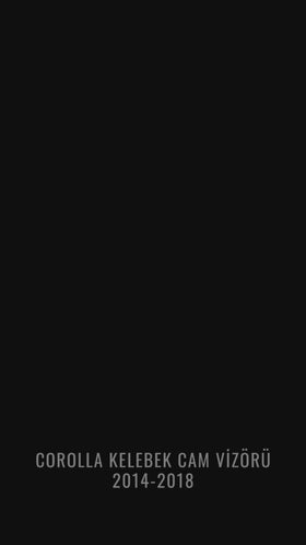 toyota corolla kelebek cam vizörü kaplama