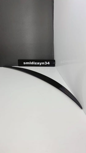 Mercedes W214 Uyumlu AMG Stil Spoiler - Piano Black Parlak Siyah Yeni E-Serisi Bagaj Üstü Rüzgarlık (2024-2025)
