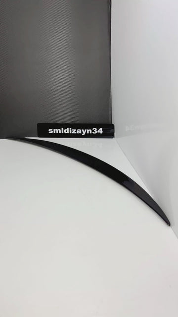 Mercedes W214 Uyumlu AMG Stil Spoiler - Piano Black Parlak Siyah Yeni E-Serisi Bagaj Üstü Rüzgarlık (2024-2025)