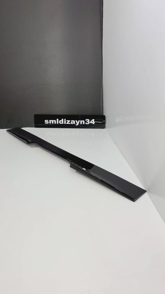 BMW F36 Gran Coupe Uyumlu Cam Üstü Spoiler - Piano Black Parlak Siyah Tavan Üstü Çıta Rüzgarlık (2014-2020)