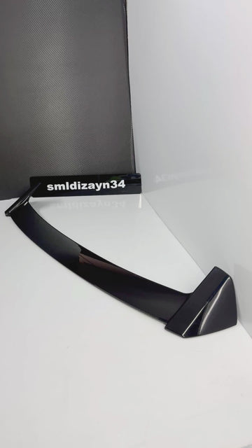 BMW E81 E87 Uyumlu Bagaj Üstü Spoiler - Piano Black Parlak Siyah 1 Serisi Sportif Rüzgarlık (2004-2011)