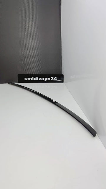 VW Jetta MK6 Uyumlu Düz Spoiler - Piano Black Parlak Siyah Bagaj Üstü Çıta Rüzgarlık (2012-2018)