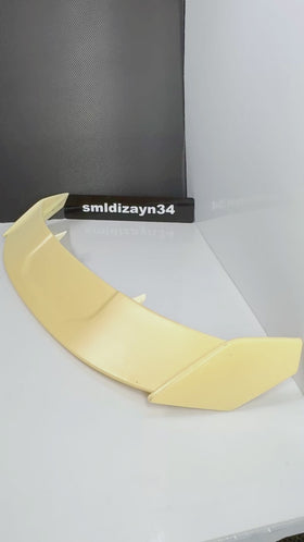 BMW F40 Uyumlu M Performance Spoiler - Boyasız Krem Renk Plastik Bagaj Üstü Spoyler Kanat (2019-2024)
