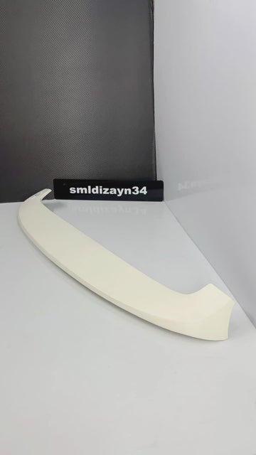 Ford Tourneo Courier Uyumlu Bagaj Üstü Spoiler - Boyasız Ham Plastik Aerodinamik Spoyler Kanat (2014-2023)