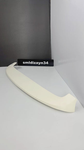 Ford Tourneo Courier Uyumlu Bagaj Üstü Spoiler - Boyasız Ham Plastik Aerodinamik Spoyler Kanat (2014-2023)