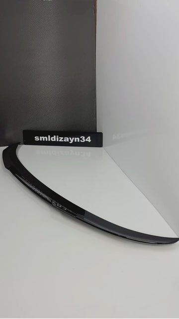 BMW E90 Uyumlu PSM Spoiler - 3 Serisi Sedan Parlak Siyah ABS Plastik Keskin Tasarım Bagaj Üstü Spoyler Çıta (2004-2011)