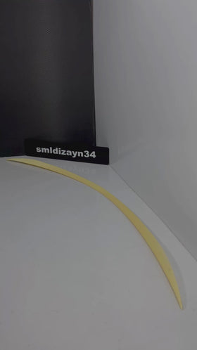 Mercedes W205 Uyumlu C63 Spoiler - C Serisi Sedan Boyasız ABS Plastik Bagaj Üstü Spoyler Çıta (2015-2021)