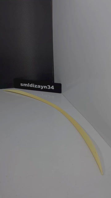 Mercedes W205 Uyumlu C63 Spoiler - C Serisi Sedan Boyasız ABS Plastik Bagaj Üstü Spoyler Çıta (2015-2021)