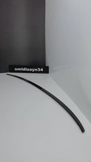 Audi A3 8Y Sedan Uyumlu Spoiler - Parlak Siyah ABS Plastik İnce Sportif Tasarım Bagaj Üstü Spoyler Çıta (2021-2026)