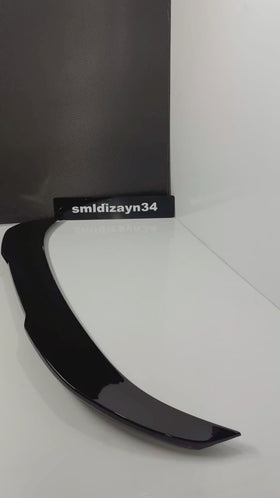BMW F10 5 Serisi Uyumlu PSM Stil Bagaj Üstü Spoiler - Piano Black Parlak Siyah (2010-2017)