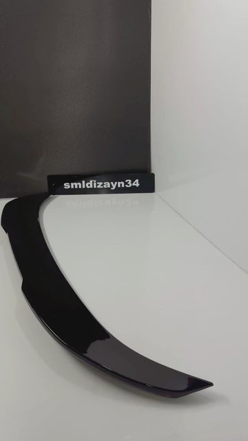 BMW F10 5 Serisi Uyumlu PSM Stil Bagaj Üstü Spoiler - Piano Black Parlak Siyah (2010-2017)