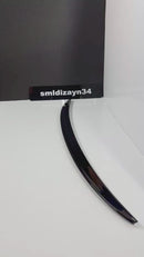 Audi A5 Sportback Uyumlu Spoiler - 8T 4 Kapı Parlak Siyah ABS Plastik Bagaj Üstü Spoyler Çıta (2009-2016)