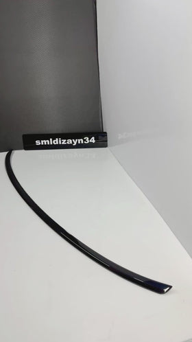 BMW G60 Uyumlu M5 Stil İnce Bagaj Spoiler - Piano Black Parlak Siyah Yeni 5 Serisi Rüzgarlık (2024-2025)