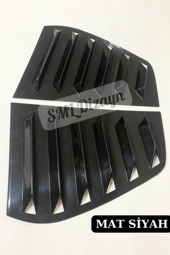 quarter window louvers scoops for volkswagen golf 7 and golf 7.5