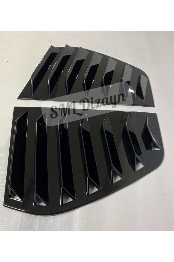 quarter window louvers scoops for 2003-2004-2005-2006-2007-2008 volkswagen golf mk5