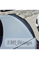 rear trunk spoiler for bmw g22 carbon look