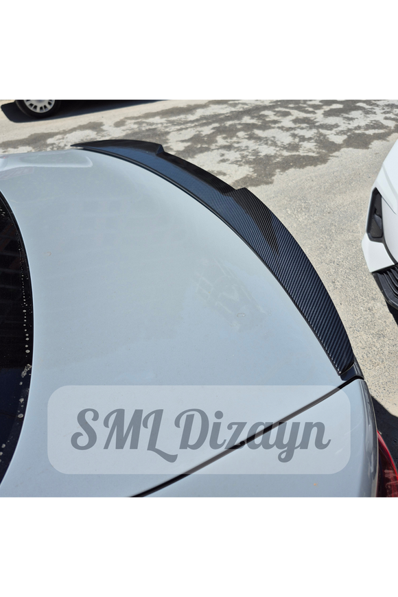rear trunk spoiler for bmw g22 carbon look