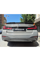 rear trunk spoiler for bmw g30 carbon look