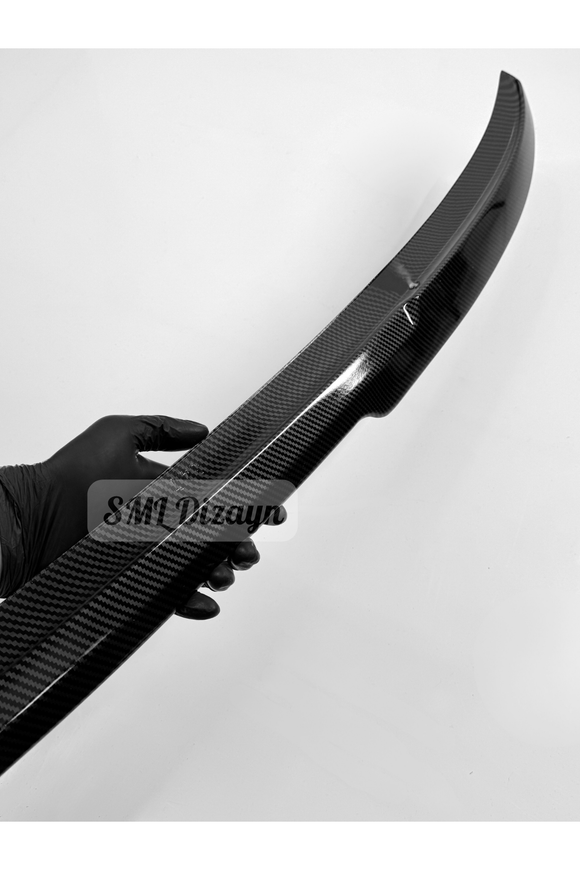 rear trunk carbon look spoiler for bmw g30
