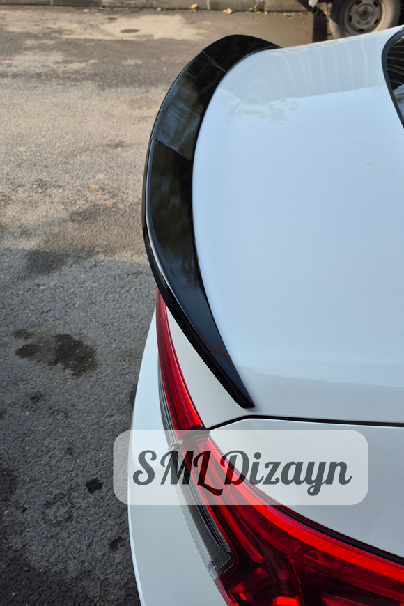 civic spoiler glossy black
