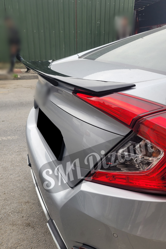 rear trunk spoiler for 2016-2017-2018-2019-2020-2021 honda civic 10 th gen sedan