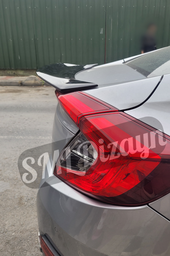rear trunk spoiler for 2016-2017-2018-2019-2020-2021 honda civic 10 th gen sedan