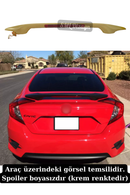 rear trunk spoiler for honda civic 10th gen sedan