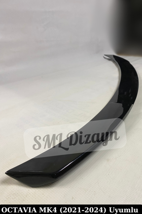 skoda octavia mk4 spoyler bagaj üstü spoiler spoylır çıta parlak siyah