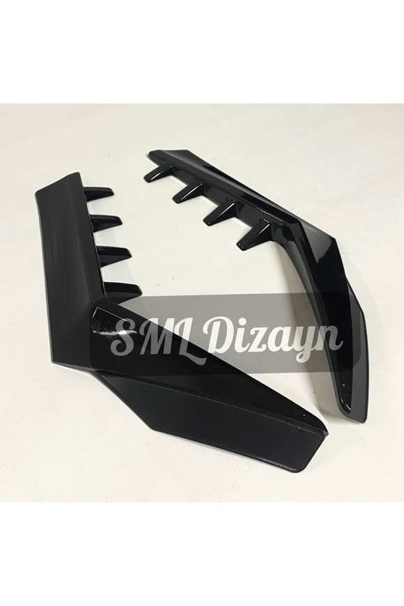 rear window side wings vents for volkswagen golf mk8