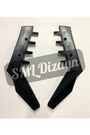 rear window side wings vents for 2021-2022-2023-2024-2025 volkswagen golf mk8