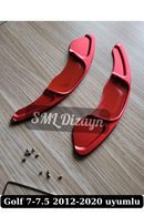 red paddle shift for volkswagen golf mk7 mk7.5